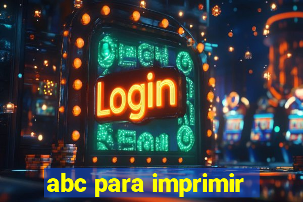 abc para imprimir